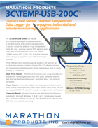 3C\TEMP-USB Temperature Logger - SpotSee - Marathon Products, Inc.